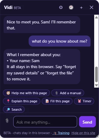 Remembers you