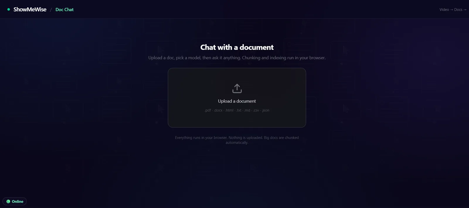 Step 8. Ask questions about a document (Doc Chat)
