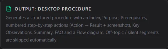 Step 3e. What the guide will contain